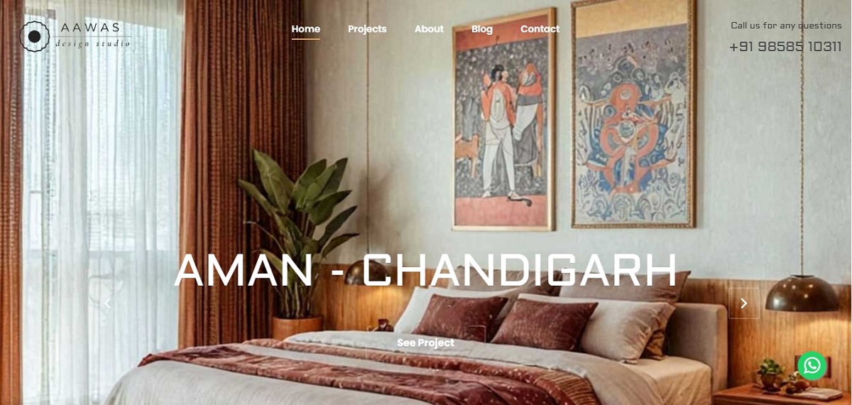 Aawas Design Studio Website Design